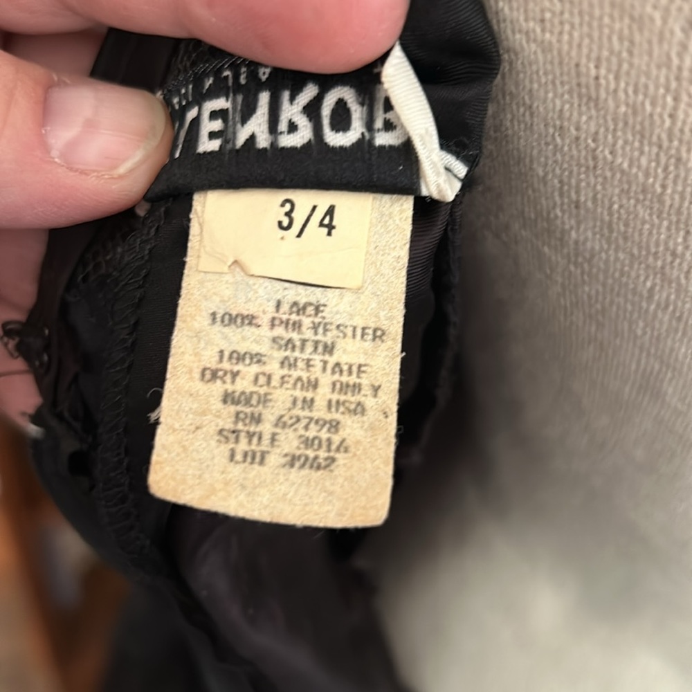 Vintage Black Sequin & Lace Cocktail Dress 4 - Picture 10 of 11